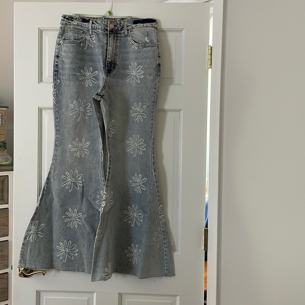 Flower Flare Target Jeans